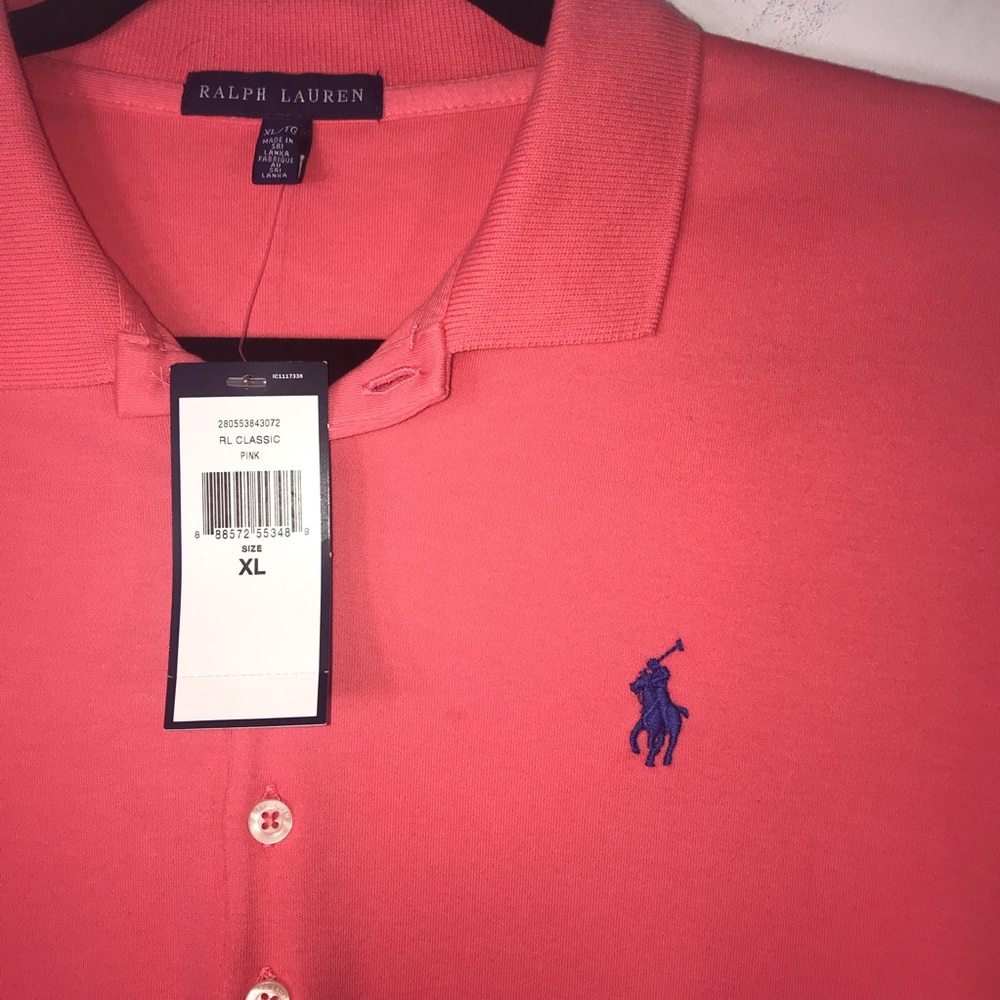 NWT Coral Ralph Lauren Polo Shirt